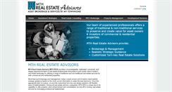 Desktop Screenshot of mthrealestateadvisors.com