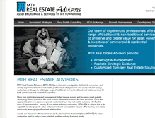 Tablet Screenshot of mthrealestateadvisors.com